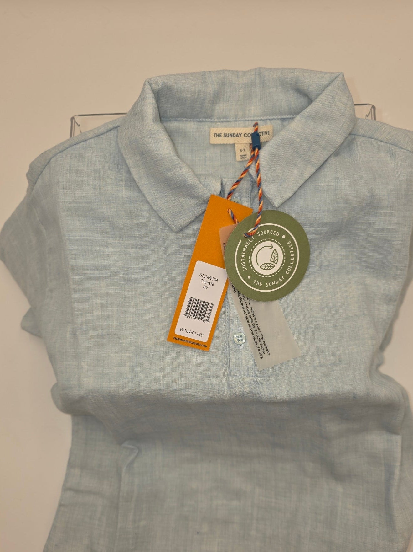 The Sunday Collective Children's Short-Sleeve Button-Up Shirt