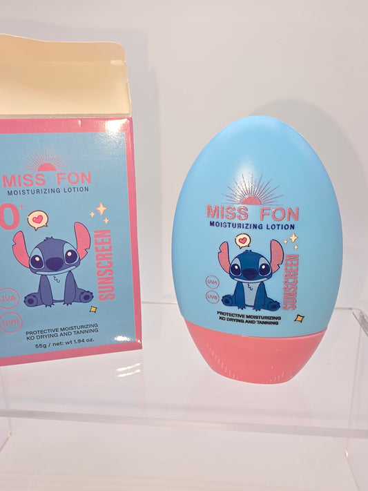 Miss Fon Moisturizing Lotion with Sunscreen, Stitch Themed, Bundle of Two