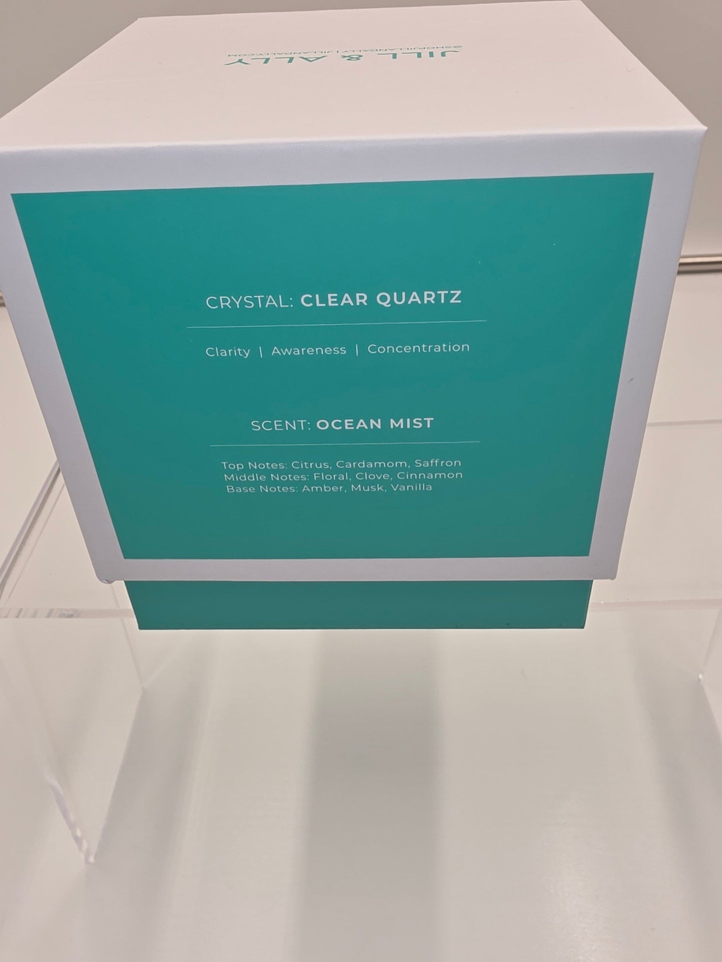 Jill & Ally Crystal Manifestation Candle - "Take a Deep Breath"