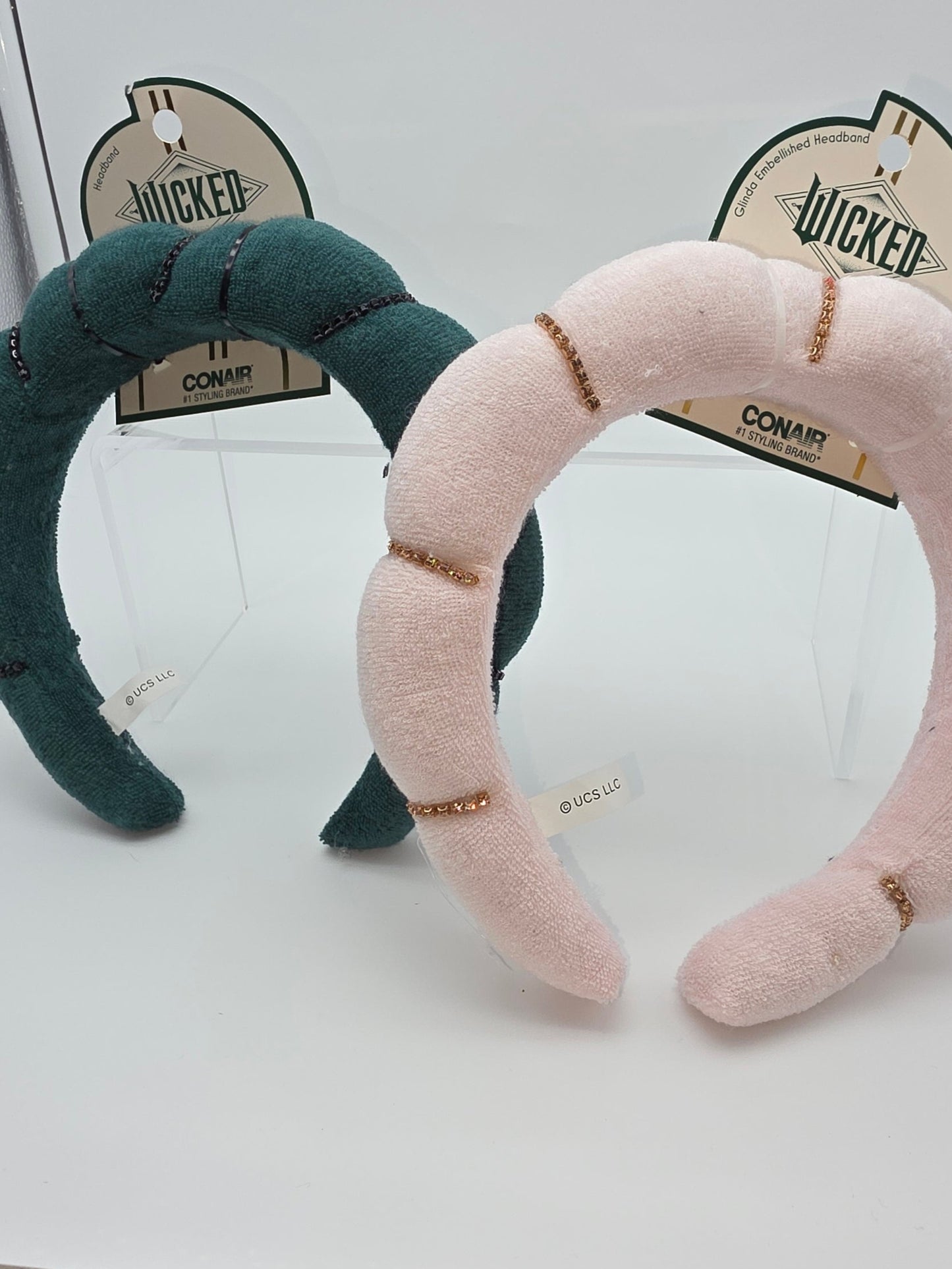 Wicked Brand Cushioned Embellished Headband by Conair, Set of 2