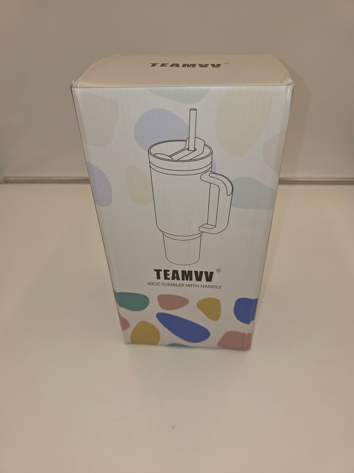 TEAMVV Stainless Steel Tumbler, 40 oz.
