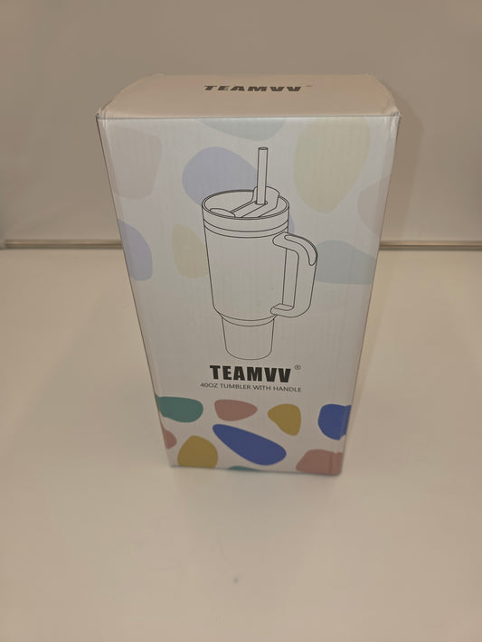 TEAMVV Stainless Steel Tumbler, 40 oz.