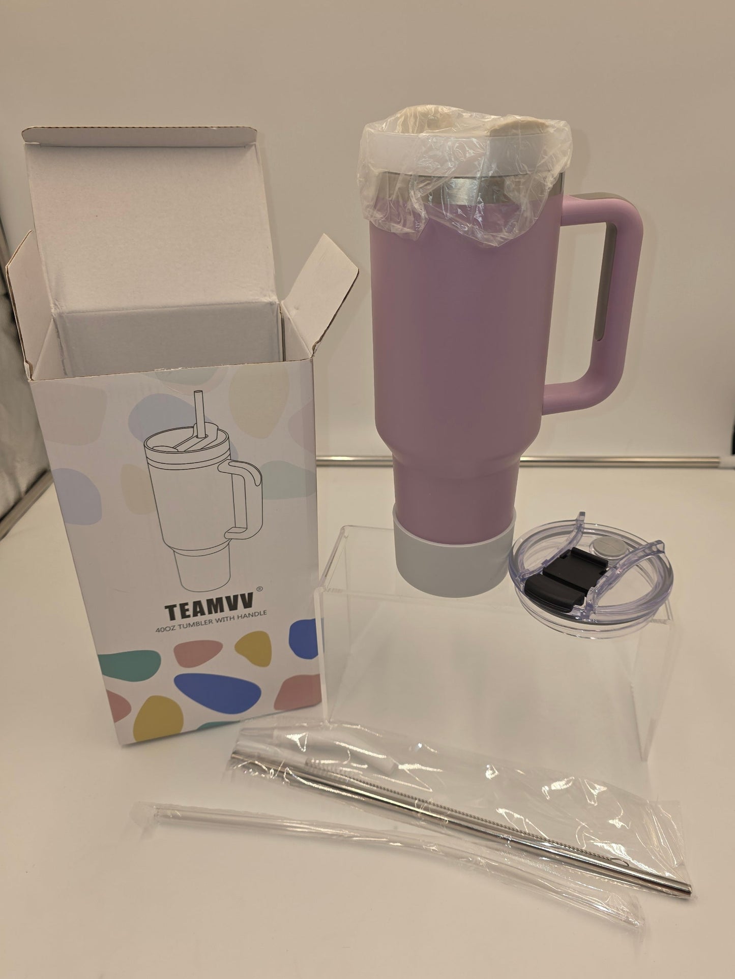 TEAMVV Stainless Steel Tumbler, 40 oz.