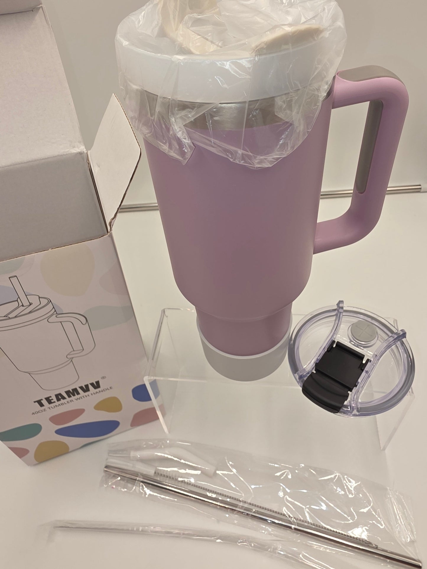 TEAMVV Stainless Steel Tumbler, 40 oz.