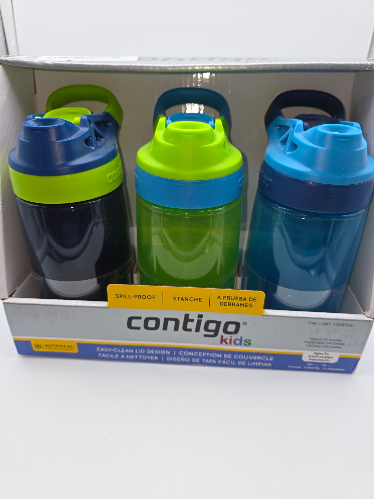 Contigo Kids Water Bottle 3-Pack