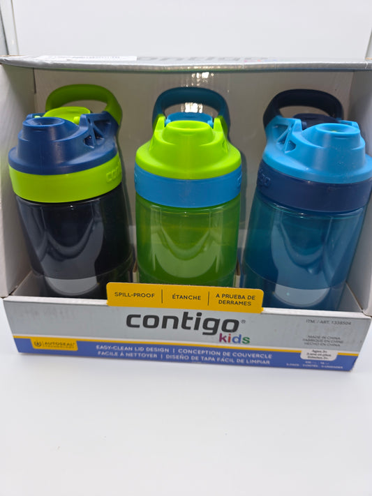 Contigo Kids Water Bottle 3-Pack