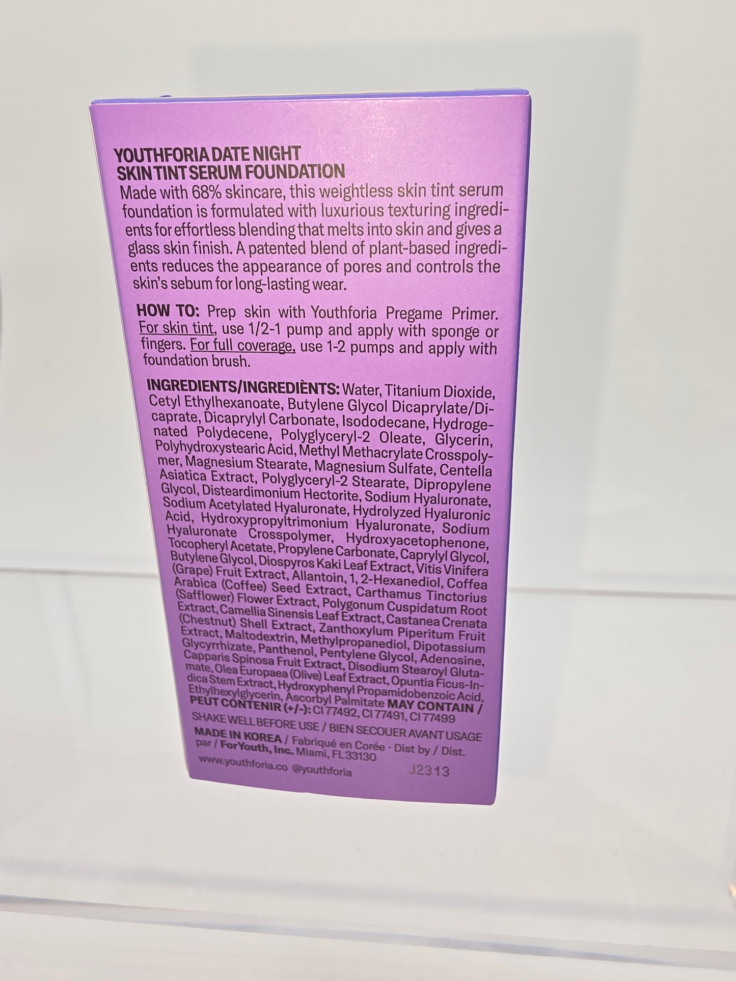 Youthforia Date Night Skin Tint Serum Foundation